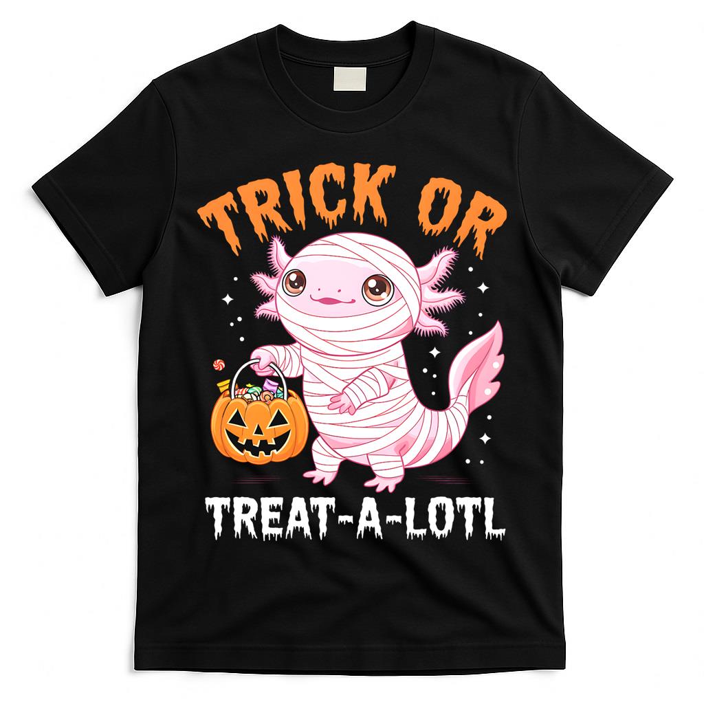 Kawaii Axolotl Mummy Trick or Treat-A-Lotl Halloween Essential T-Shirt