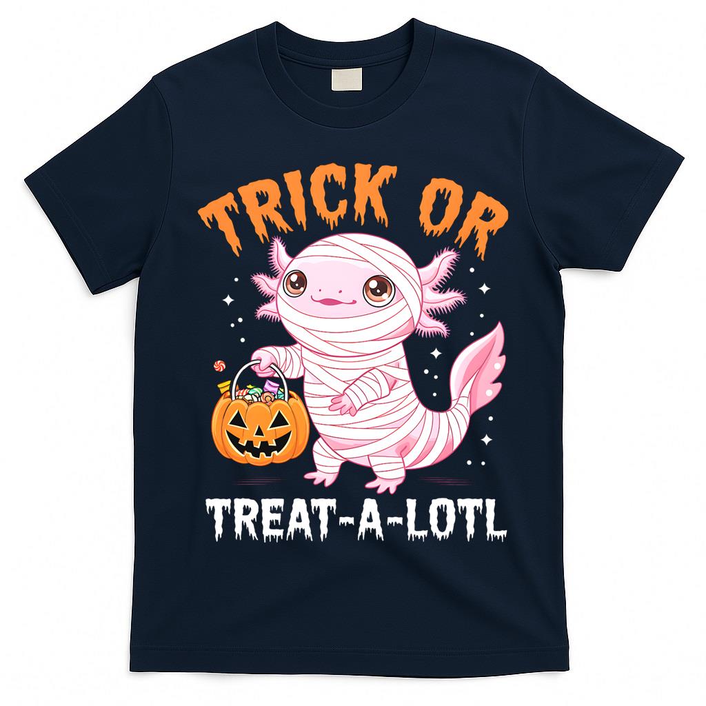Kawaii Axolotl Mummy Trick or Treat-A-Lotl Halloween Essential T-Shirt