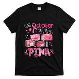 October We Wear Pink Breast Cancer Awareness Postal Worker T-Shirt