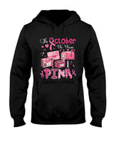 October We Wear Pink Breast Cancer Awareness Postal Worker T-Shirt