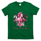 In October We Wear Pink Horse Breast Cancer Awareness Women T-Shirt