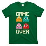 Retro Nostalgia - Vintage Game Over 80s Nostalgia Retro Arcade Ghost Old Gamer T-Shirt