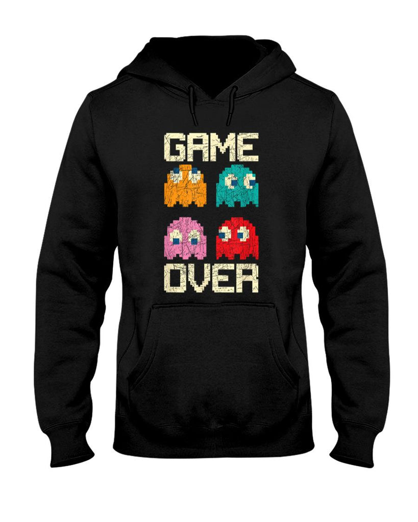 Retro Nostalgia - Vintage Game Over 80s Nostalgia Retro Arcade Ghost Old Gamer T-Shirt
