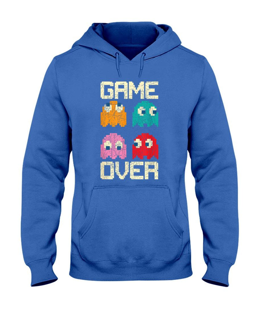 Retro Nostalgia - Vintage Game Over 80s Nostalgia Retro Arcade Ghost Old Gamer T-Shirt