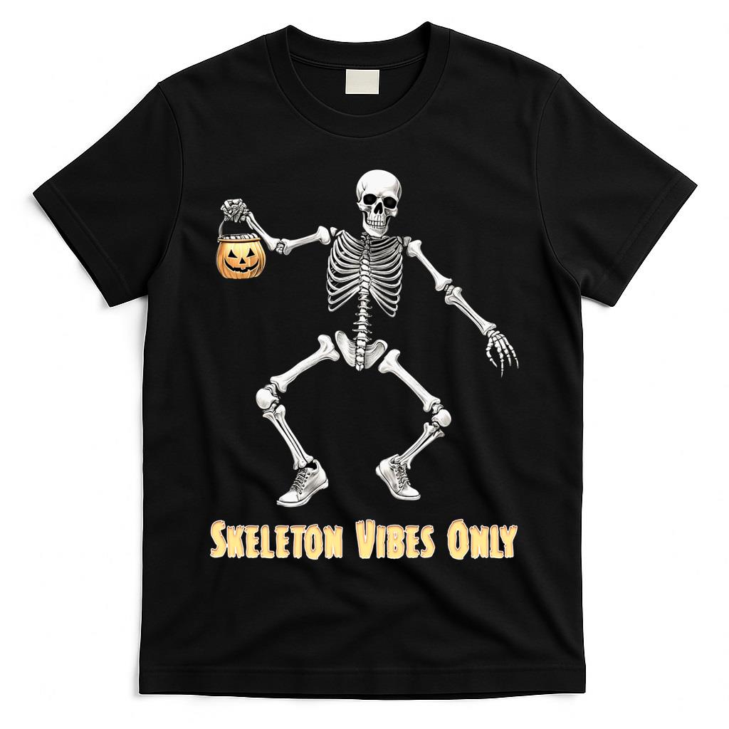 Dancing Skeleton Halloween Tee - Trick or Treat Vibes Essential T-Shirt