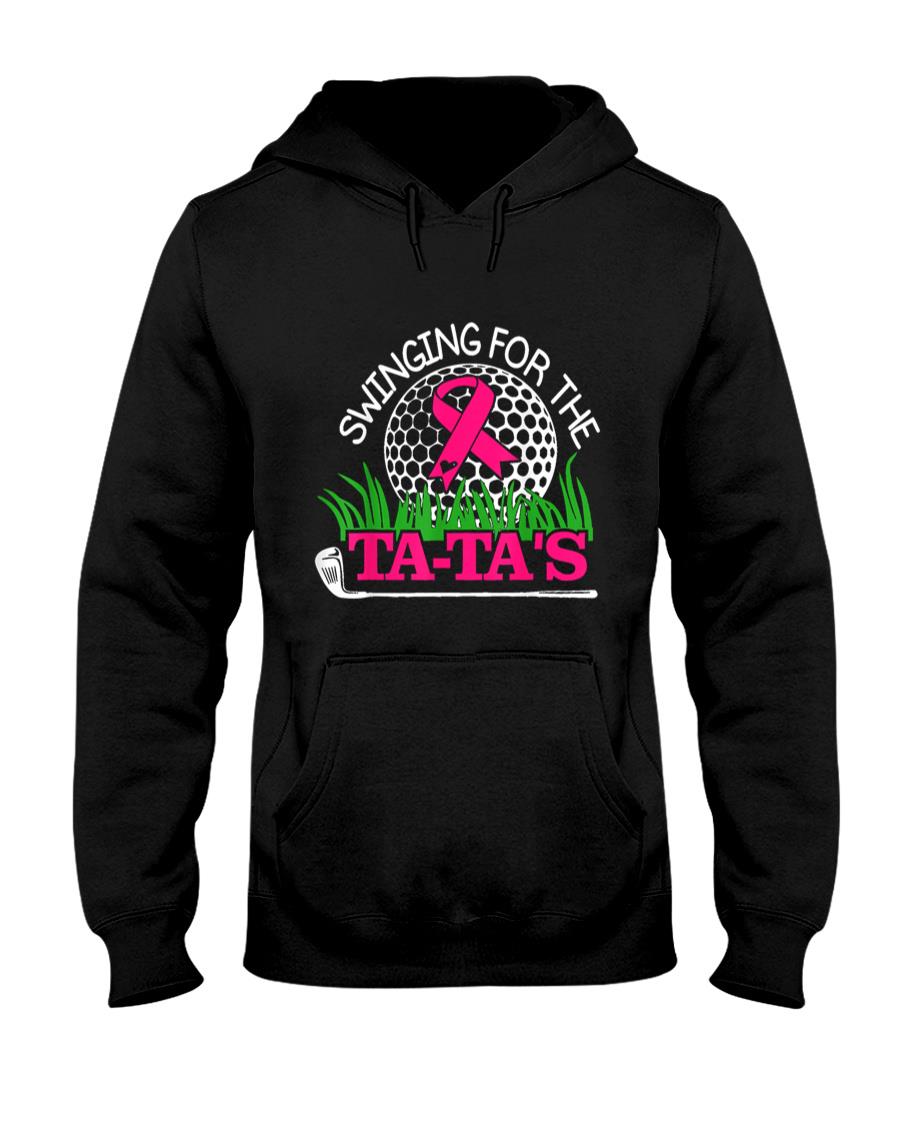 Breast Cancer Awareness Swinging For the Ta Tas Funny Golf T-Shirt