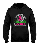 Breast Cancer Awareness Swinging For the Ta Tas Funny Golf T-Shirt