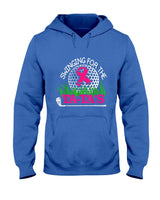 Breast Cancer Awareness Swinging For the Ta Tas Funny Golf T-Shirt