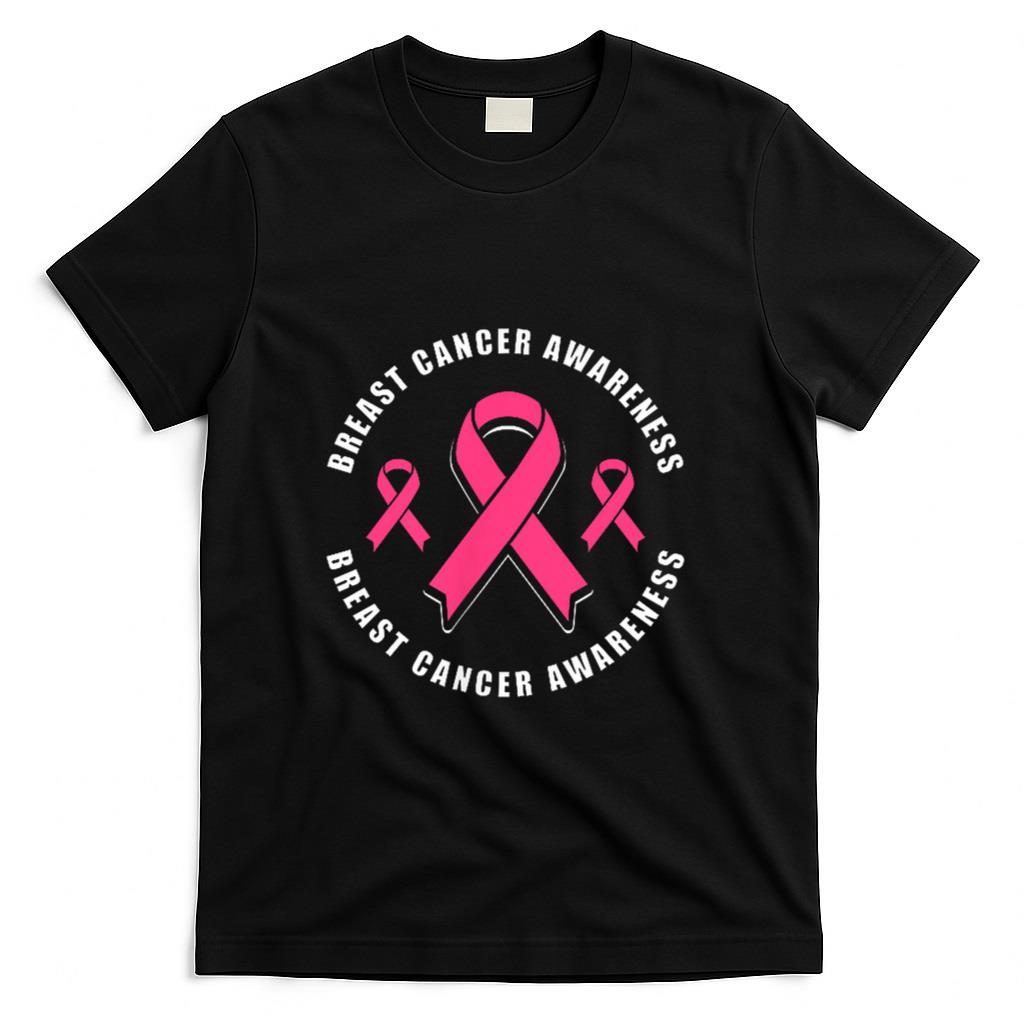 Breast Cancer Awareness Pink Ribbon T-Shirt