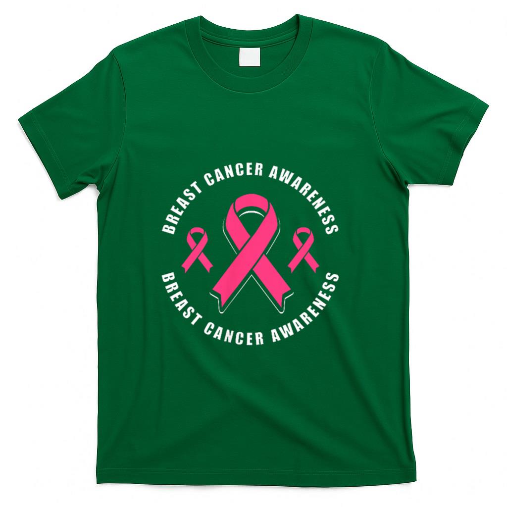 Breast Cancer Awareness Pink Ribbon T-Shirt