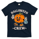 Halloween Crew Retro Pumpkin Trick or Treat T-Shirt