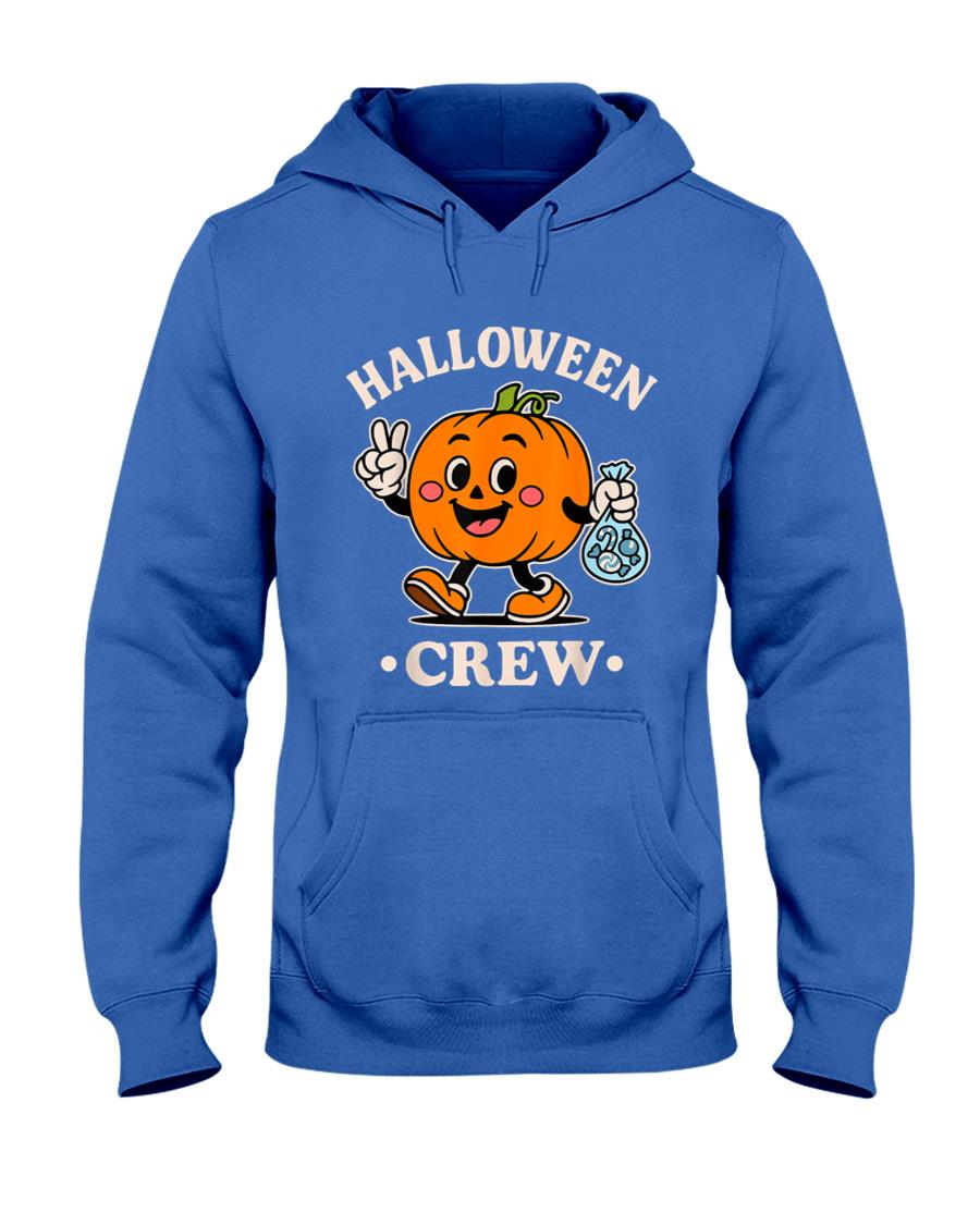 Halloween Crew Retro Pumpkin Trick or Treat T-Shirt