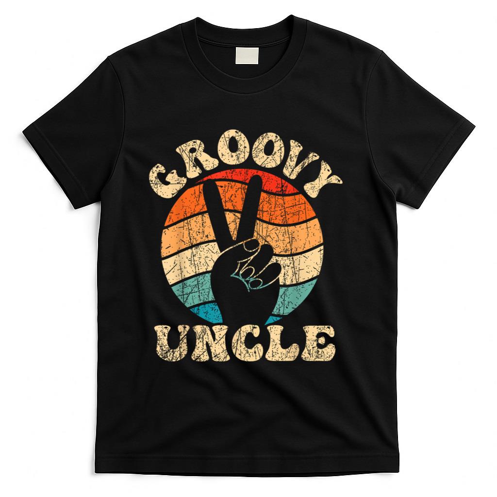 Retro Nostalgia - Groovy Uncle 70s Aesthetic Nostalgia 1970's Retro Uncle T-Shirt