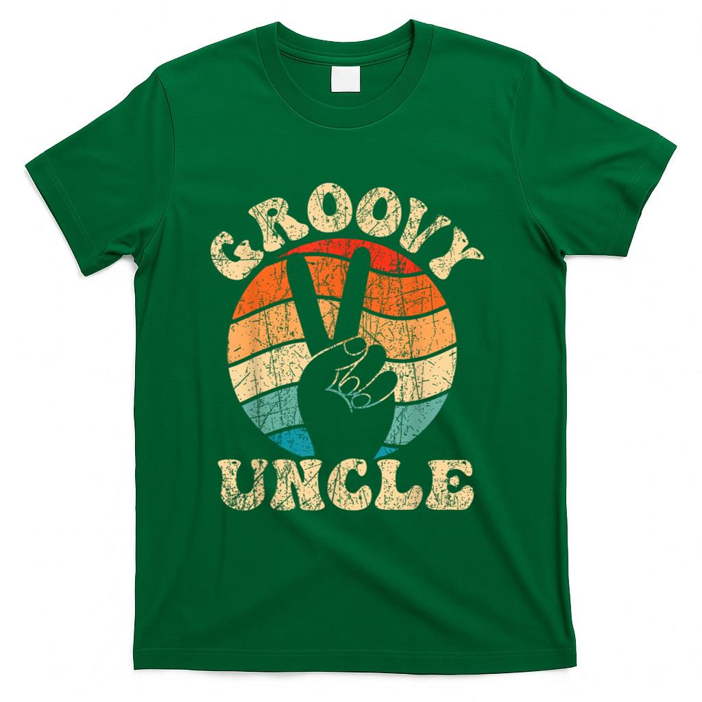 Retro Nostalgia - Groovy Uncle 70s Aesthetic Nostalgia 1970's Retro Uncle T-Shirt