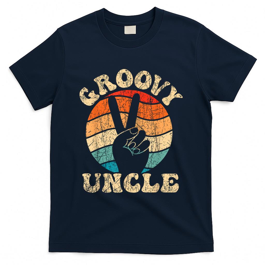 Retro Nostalgia - Groovy Uncle 70s Aesthetic Nostalgia 1970's Retro Uncle T-Shirt