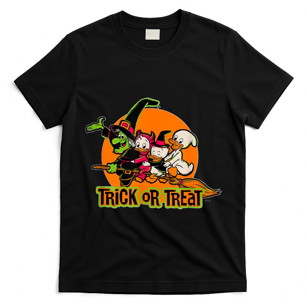 Disney 100 Witch Huey Dewey Louie Trick or Treat Halloween T-Shirt