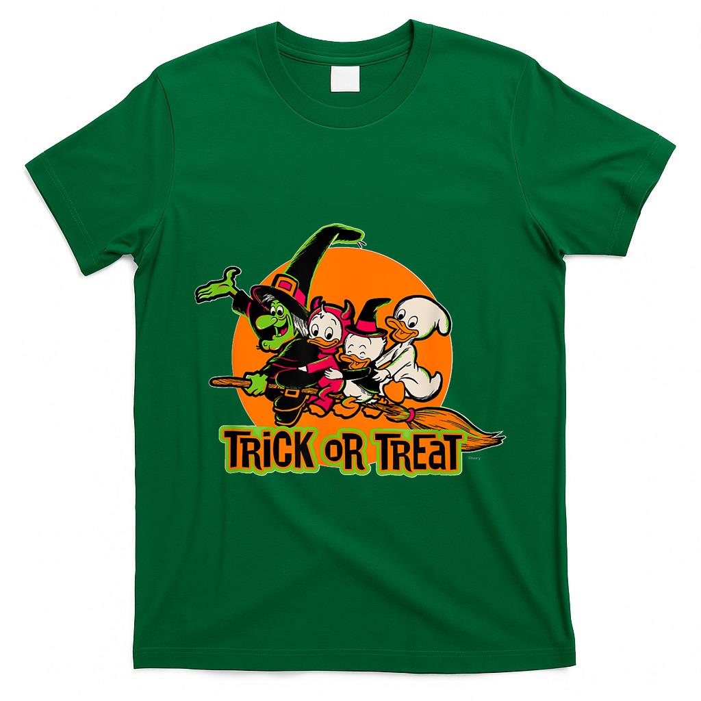 Disney 100 Witch Huey Dewey Louie Trick or Treat Halloween T-Shirt