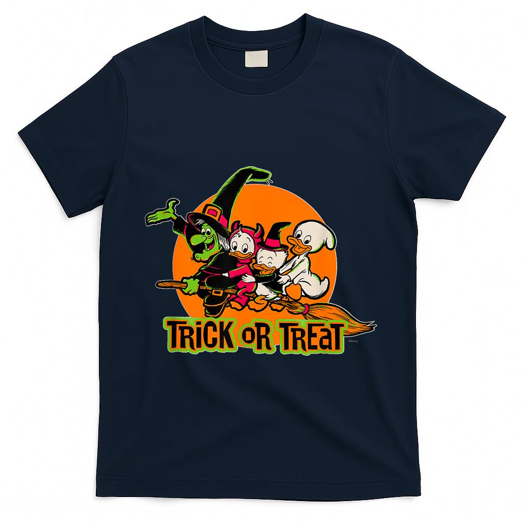 Disney 100 Witch Huey Dewey Louie Trick or Treat Halloween T-Shirt