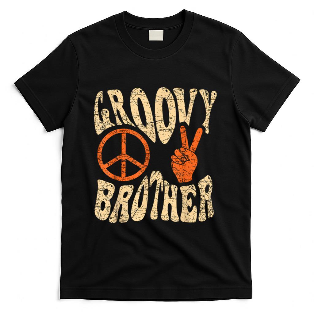 Retro Nostalgia - Groovy Brother 70s Aesthetic Nostalgia 1970's Retro Brother T-Shirt