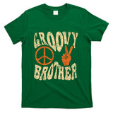 Retro Nostalgia - Groovy Brother 70s Aesthetic Nostalgia 1970's Retro Brother T-Shirt