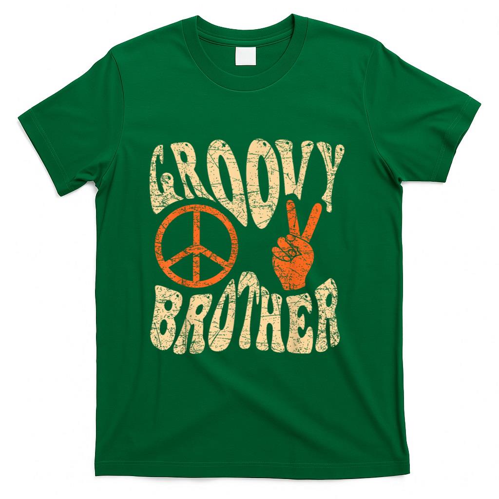 Retro Nostalgia - Groovy Brother 70s Aesthetic Nostalgia 1970's Retro Brother T-Shirt