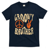 Retro Nostalgia - Groovy Brother 70s Aesthetic Nostalgia 1970's Retro Brother T-Shirt