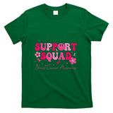 Retro Groovy Support Squad Breast Cancer Awareness T-Shirt
