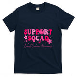 Retro Groovy Support Squad Breast Cancer Awareness T-Shirt