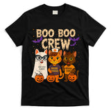 Wound Care Nurse Halloween Cats Boo Crew Trick or Treat Star T-Shirt