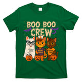 Wound Care Nurse Halloween Cats Boo Crew Trick or Treat Star T-Shirt
