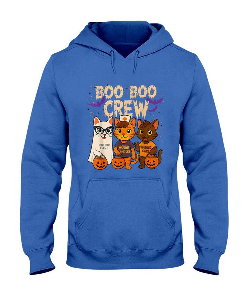 Wound Care Nurse Halloween Cats Boo Crew Trick or Treat Star T-Shirt