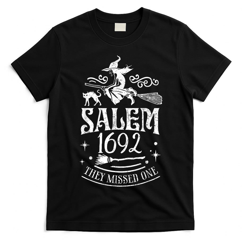 Salem 1692 They Missed One Witch Halloween Trick Or Treat T-Shirt