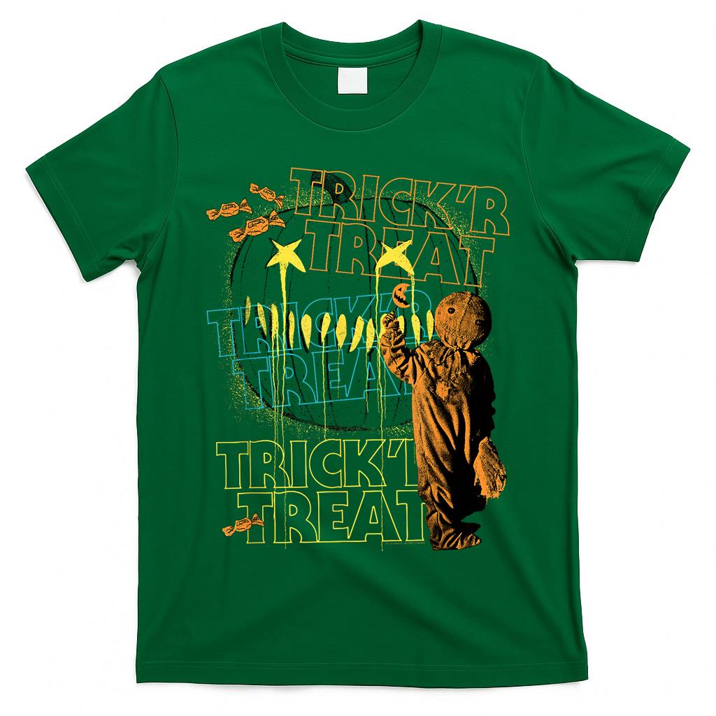 Trick r Treat Sam Graffiti Collage Halloween Horror Movie T-Shirt