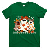 Spooky Season Halloween Flower Funny Ghost Trick Or Treat T-Shirt