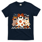 Spooky Season Halloween Flower Funny Ghost Trick Or Treat T-Shirt
