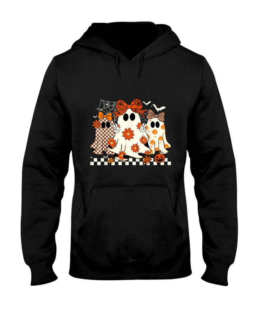 Spooky Season Halloween Flower Funny Ghost Trick Or Treat T-Shirt