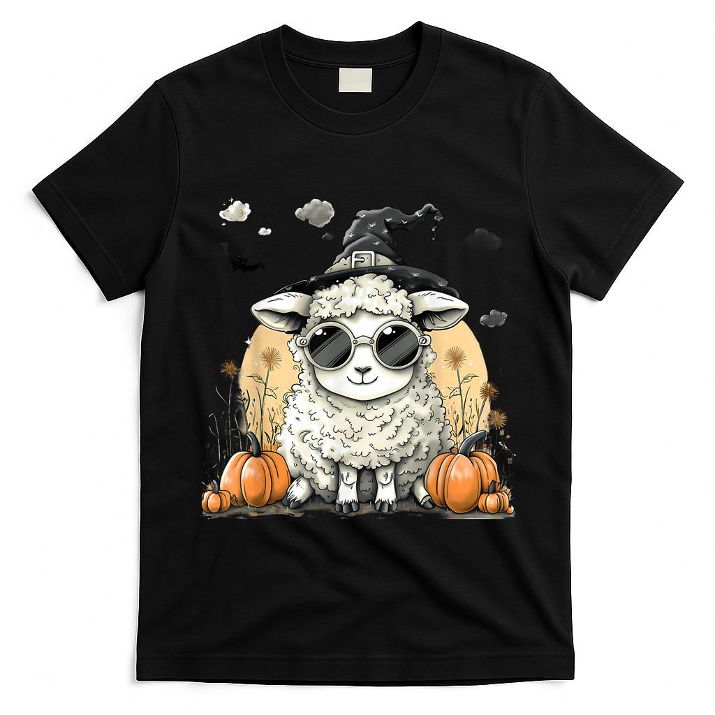 Halloween Sheep Costume Pumpkin Witchcraft Trick Or Treat T-Shirt