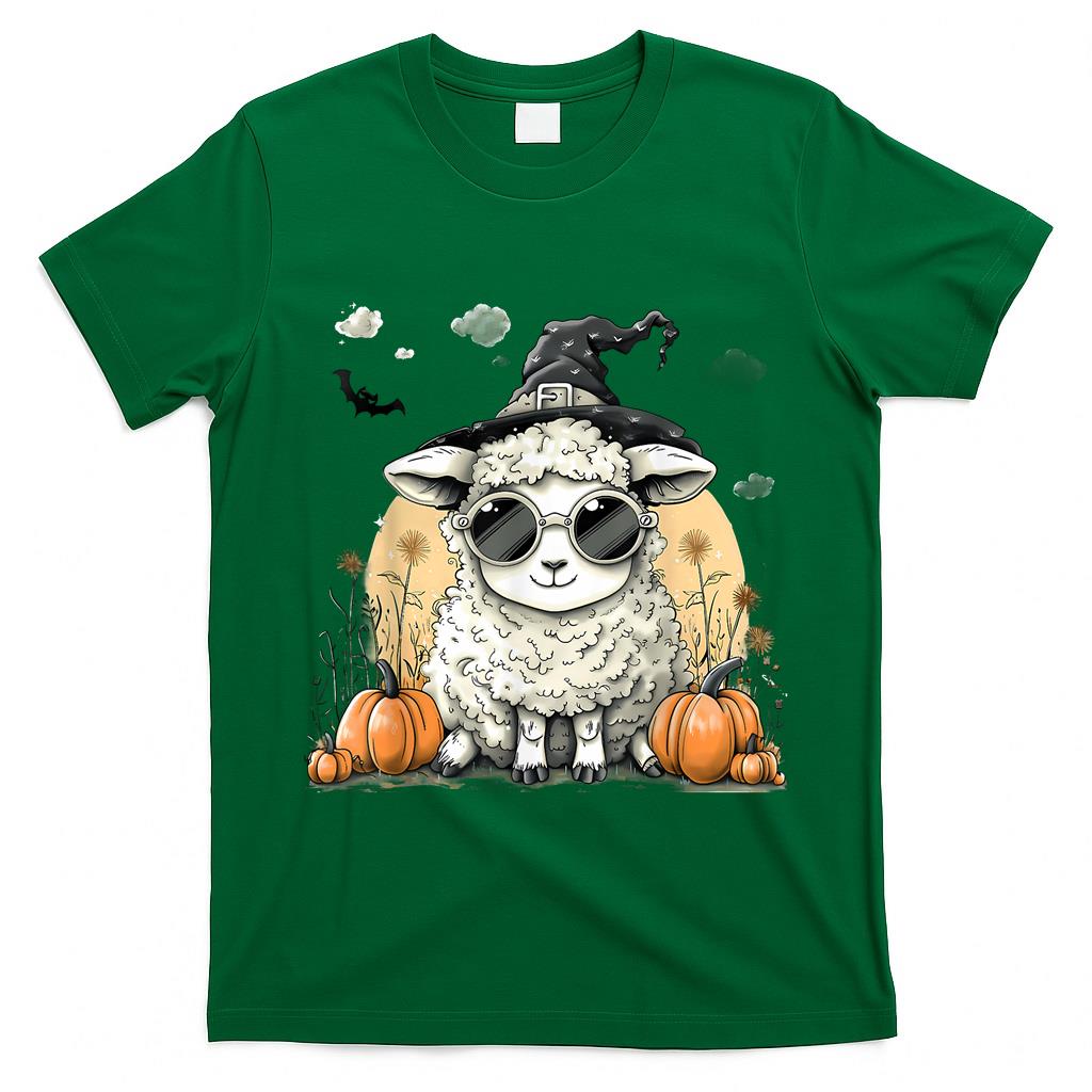 Halloween Sheep Costume Pumpkin Witchcraft Trick Or Treat T-Shirt