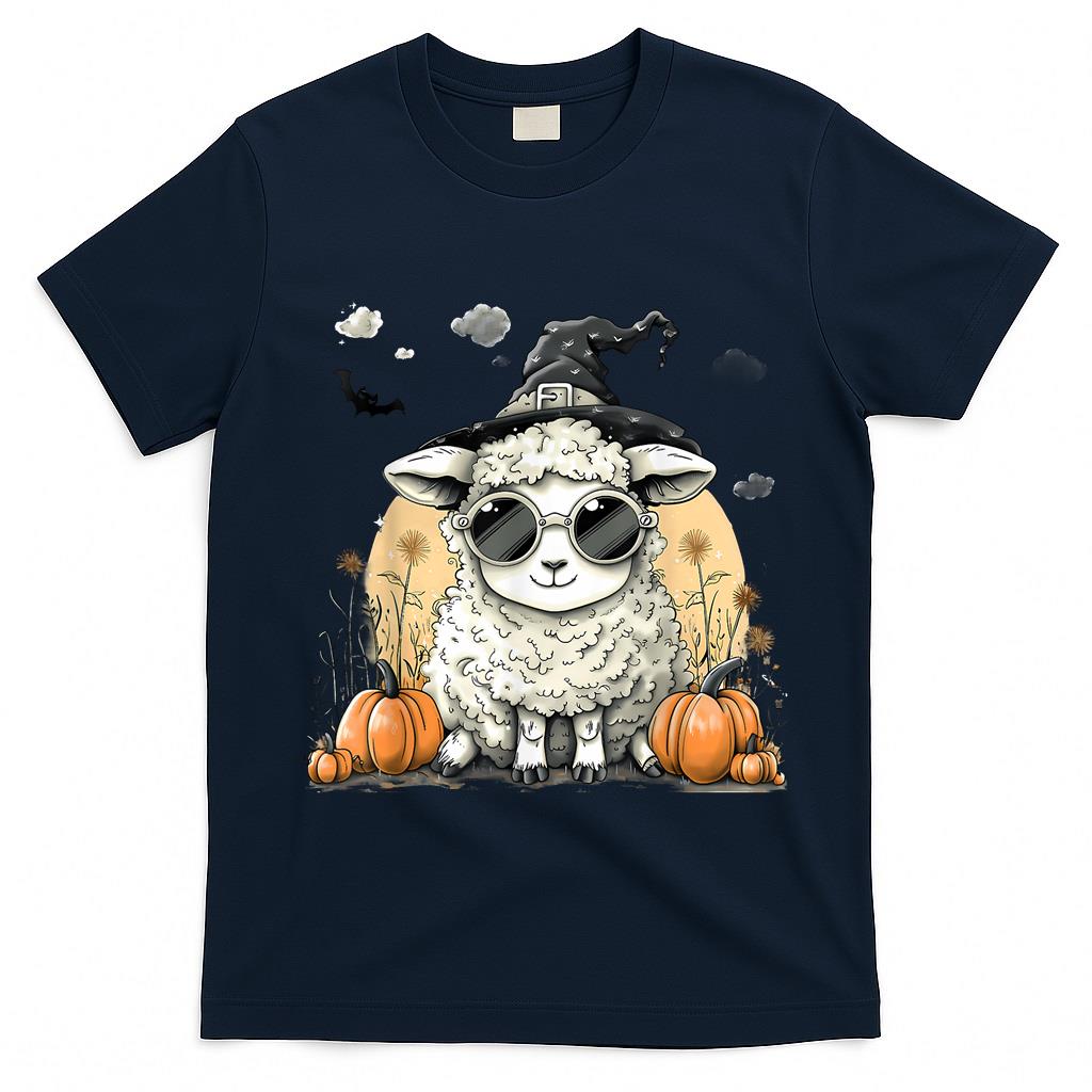 Halloween Sheep Costume Pumpkin Witchcraft Trick Or Treat T-Shirt