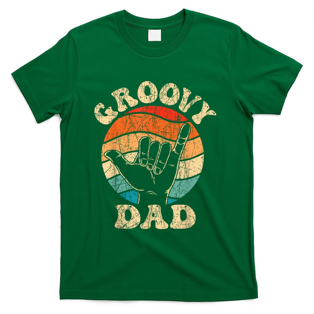 Retro Nostalgia - Groovy Dad 70s Aesthetic Nostalgia 1970's Retro Groovy Dad T-Shirt