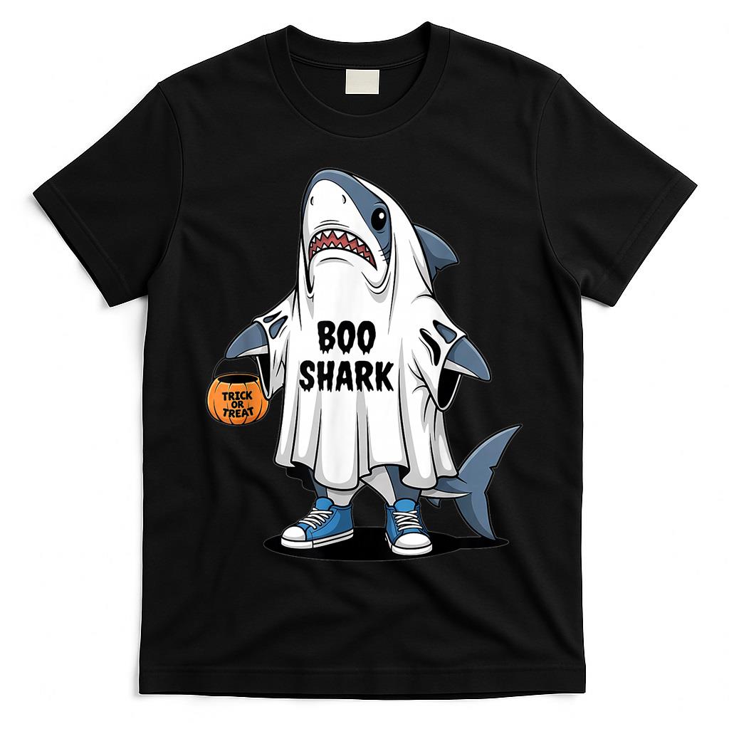 Boo Shark Italian brainrot Halloween Costume Trick or Treat T-Shirt