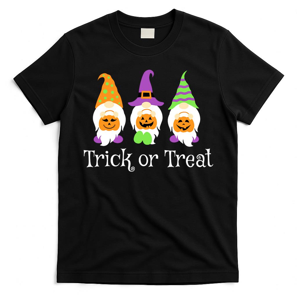 Trick Or Treat Halloween Gnomes Carrying Pumkins Classic T-Shirt