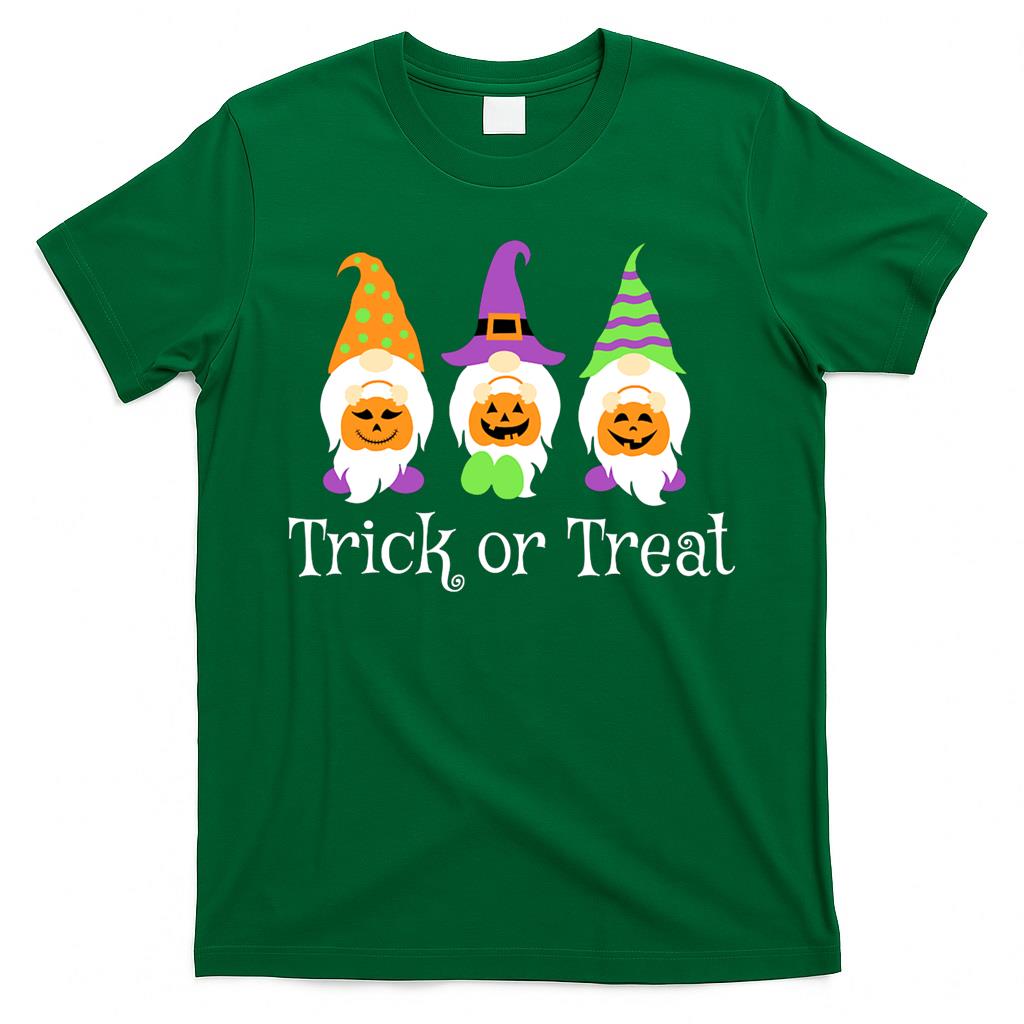 Trick Or Treat Halloween Gnomes Carrying Pumkins Classic T-Shirt