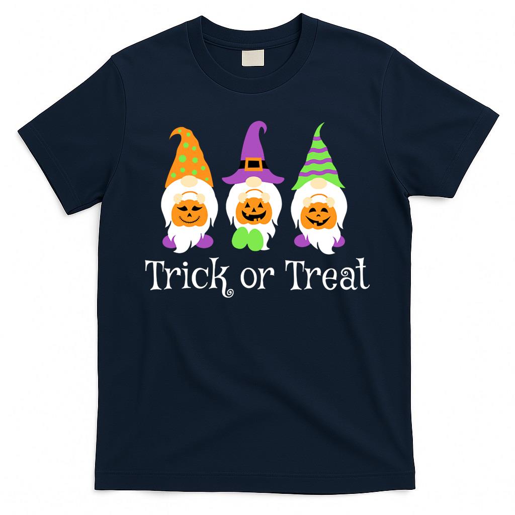 Trick Or Treat Halloween Gnomes Carrying Pumkins Classic T-Shirt