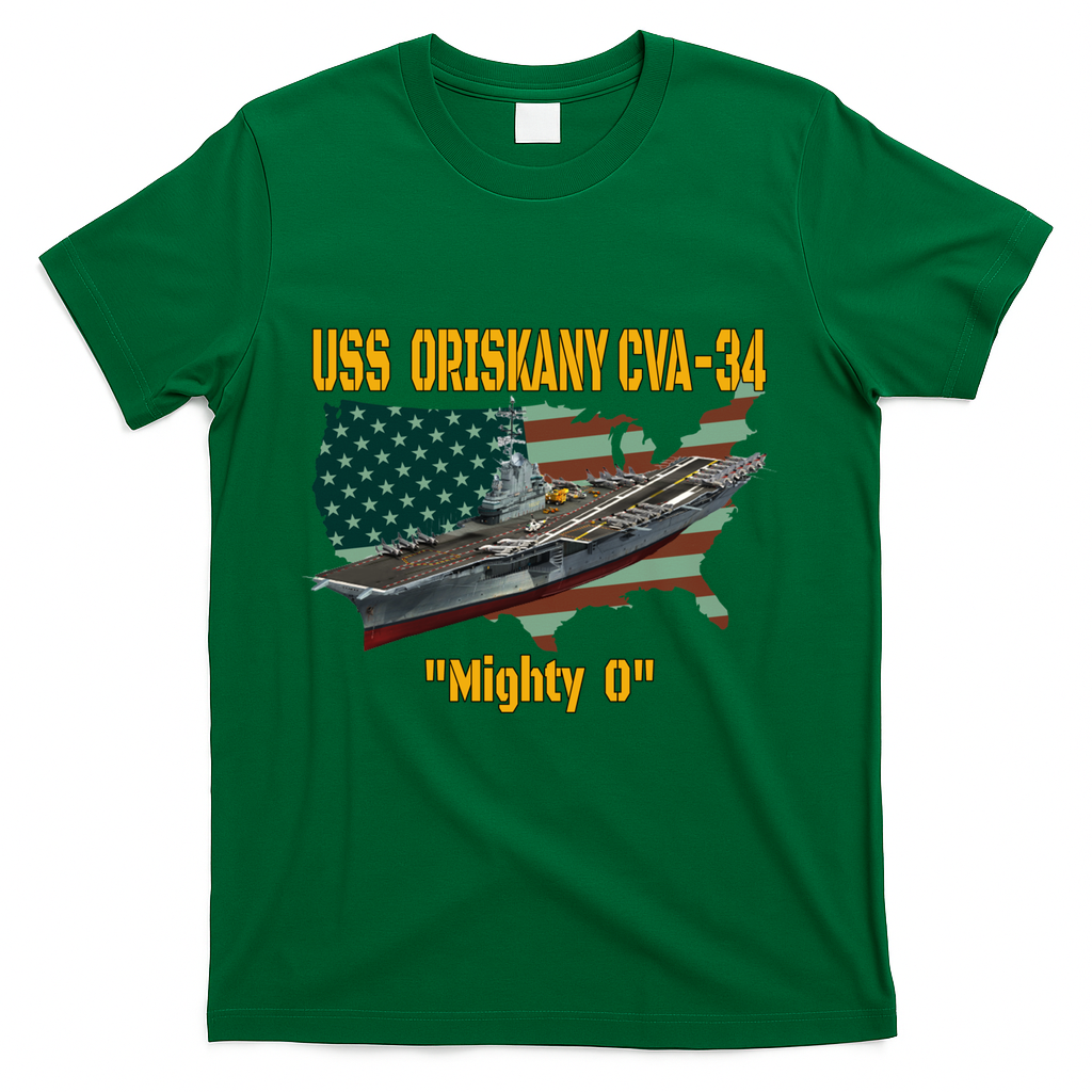 Aircraft Carrier Uss Oriskany Cva34 Veteran Day Father Day Gift T-Shirt