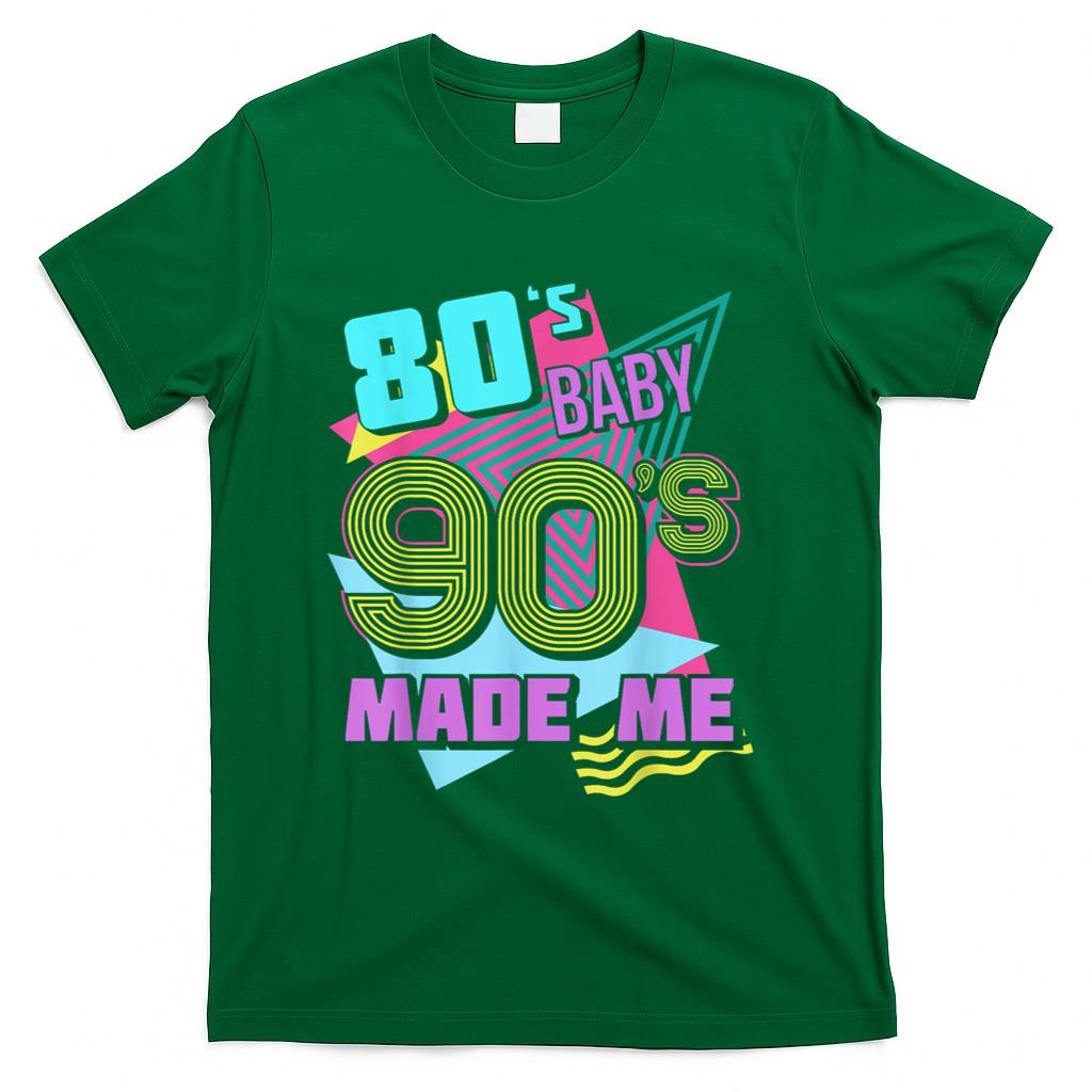 Retro Nostalgia - 80s Baby 90s Made Me 1990s Nostalgia Vintage Retro Party T-Shirt