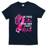 In This Family No One Fight Alone Breast Cancer Awareness T-Shirt