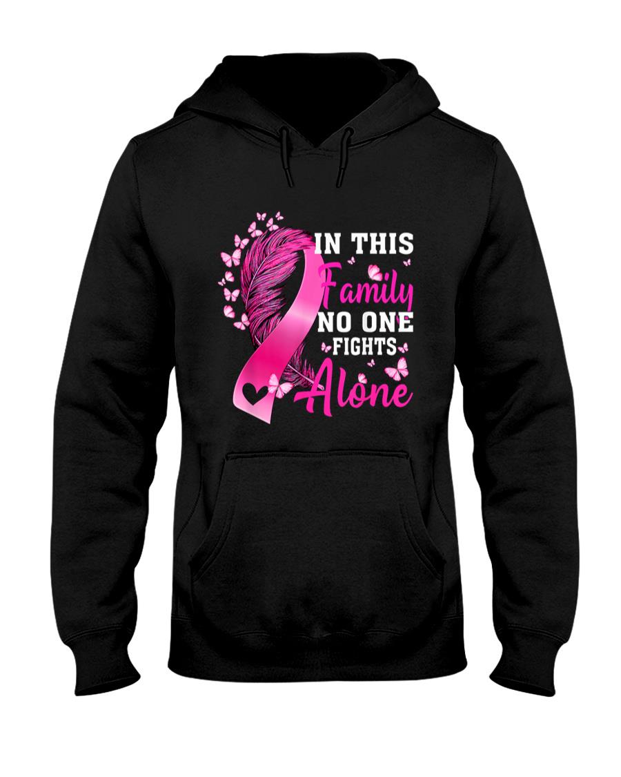 In This Family No One Fight Alone Breast Cancer Awareness T-Shirt