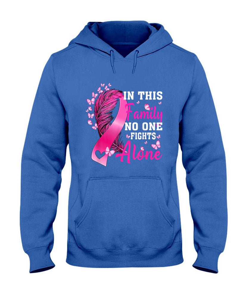 In This Family No One Fight Alone Breast Cancer Awareness T-Shirt