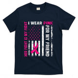 I Wear Pink For My Friend Breast Cancer Awareness American T-Shirt